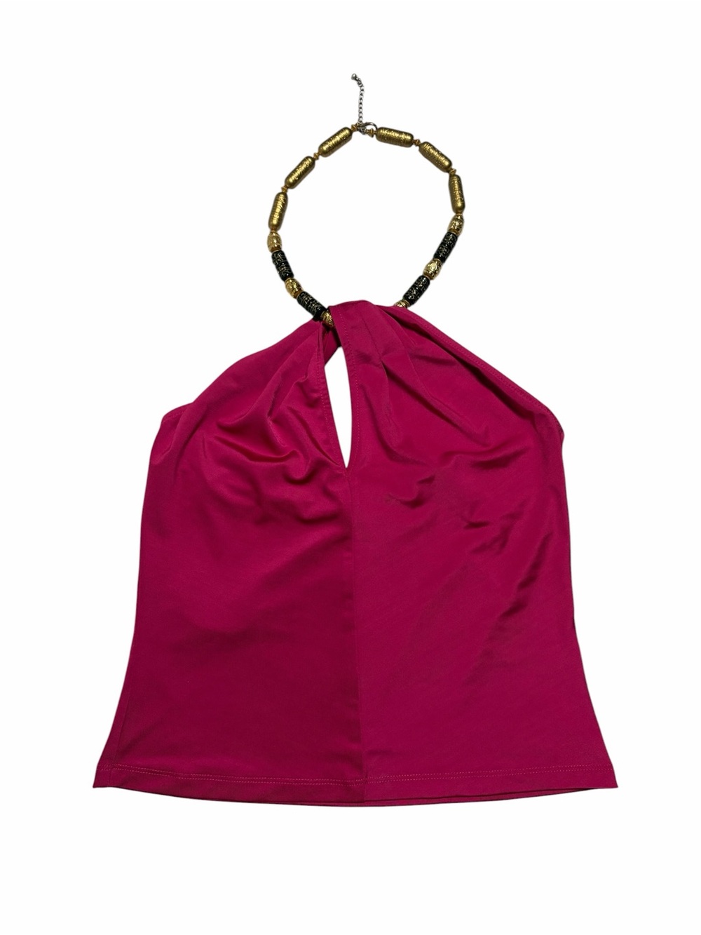 Veronica Beard Akeeva Fuchsia Pink Plunge Halter Top 00 NWOT Custom Replacement